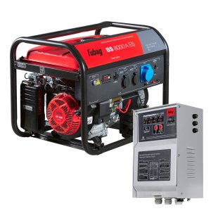 Бензиновый генератор FUBAG BS 8000 A ES с электростартером и коннектором автоматики  + Блок автоматики Startmaster BS 11500 (230 В) для бензиновых генераторов в ПОДАРОК