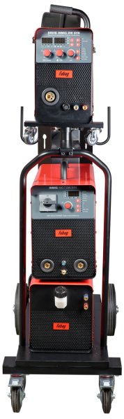 Сварочный полуавтомат INMIG 500T DW SYN + Подающий механизм DRIVE INMIG DW SYN + Шланг-пакет 5 м + Горелка FB 500 3 м + Блок жидкостного охлаждения + Тележка в Туле фото
