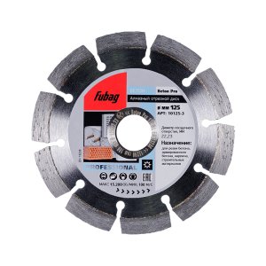 Алмазный отрезной диск FUBAG Beton Pro D125 мм/ 22.2 мм по бетону в Туле фото