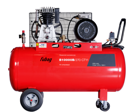 Ременной одноступенчатый компрессор FUBAG B10000B/270 CT11 + Набор пневмоинструмента 34 предмета (в кейсе) + Набор пневмоинструмента Basic S1000 3 предмета в ПОДАРОК! в Туле фото